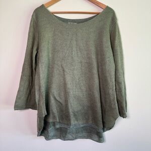 Nina Kendosa pullover layered mohair sweater size medium
